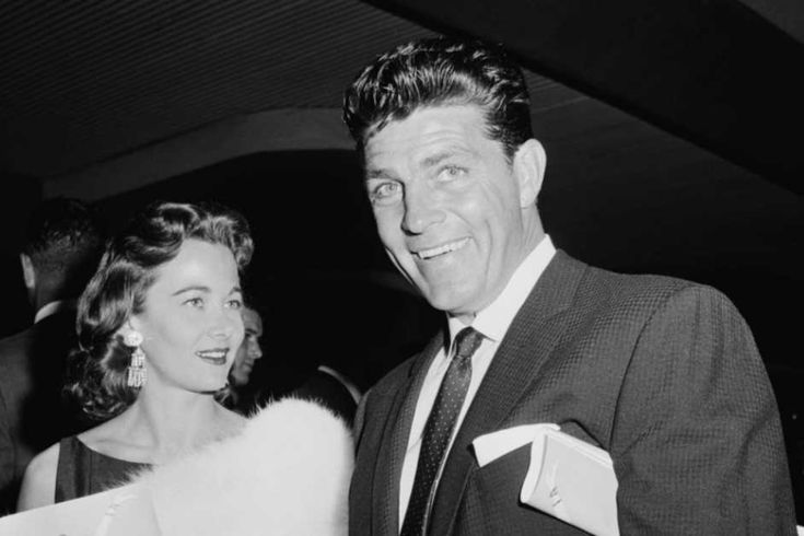 Susan Dee Robbins in a private ranch setting with Dale Robertson