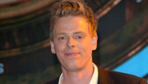 Killian Marcus Nielsen attending an Italian television appearance, photographed during a public event in Italy.