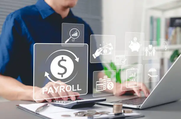 Payroll Software for Small Business dashboard showing employee payments and tax summaries