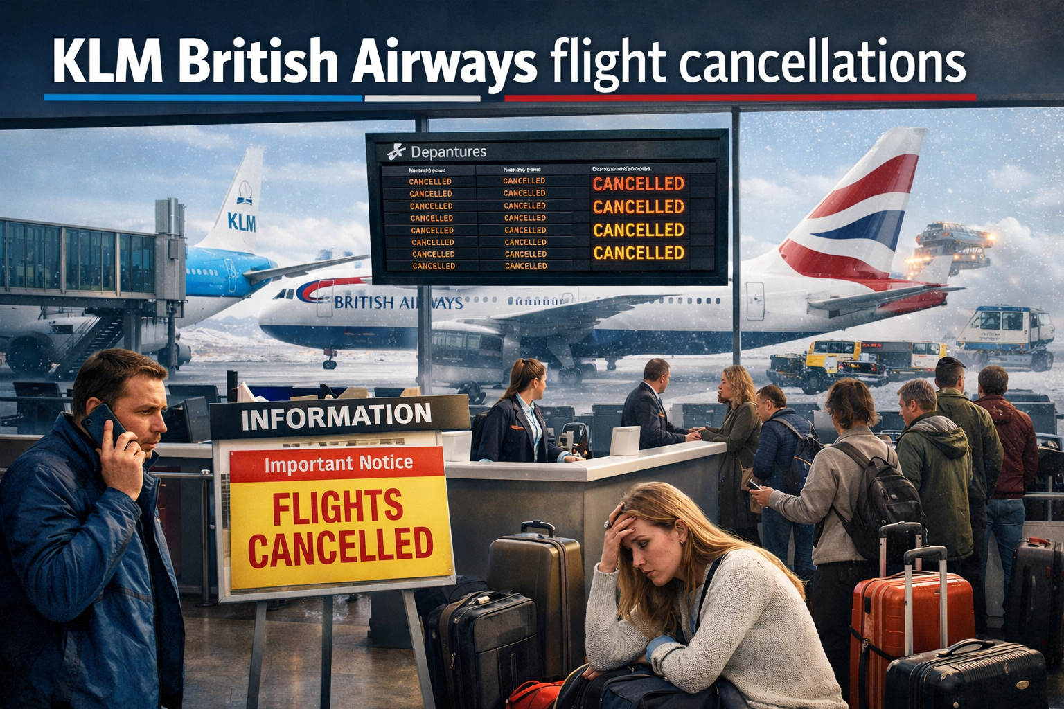 KLM British Airways flight cancellations explained