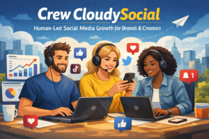 Crew CloudySocial – Human-Led Social Media Growth